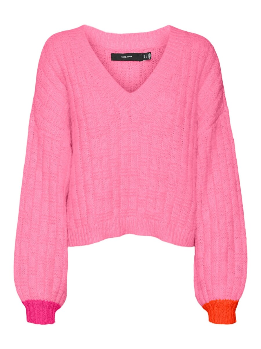 Sweater Ingrid Loose Contraste - Sachet Pink 