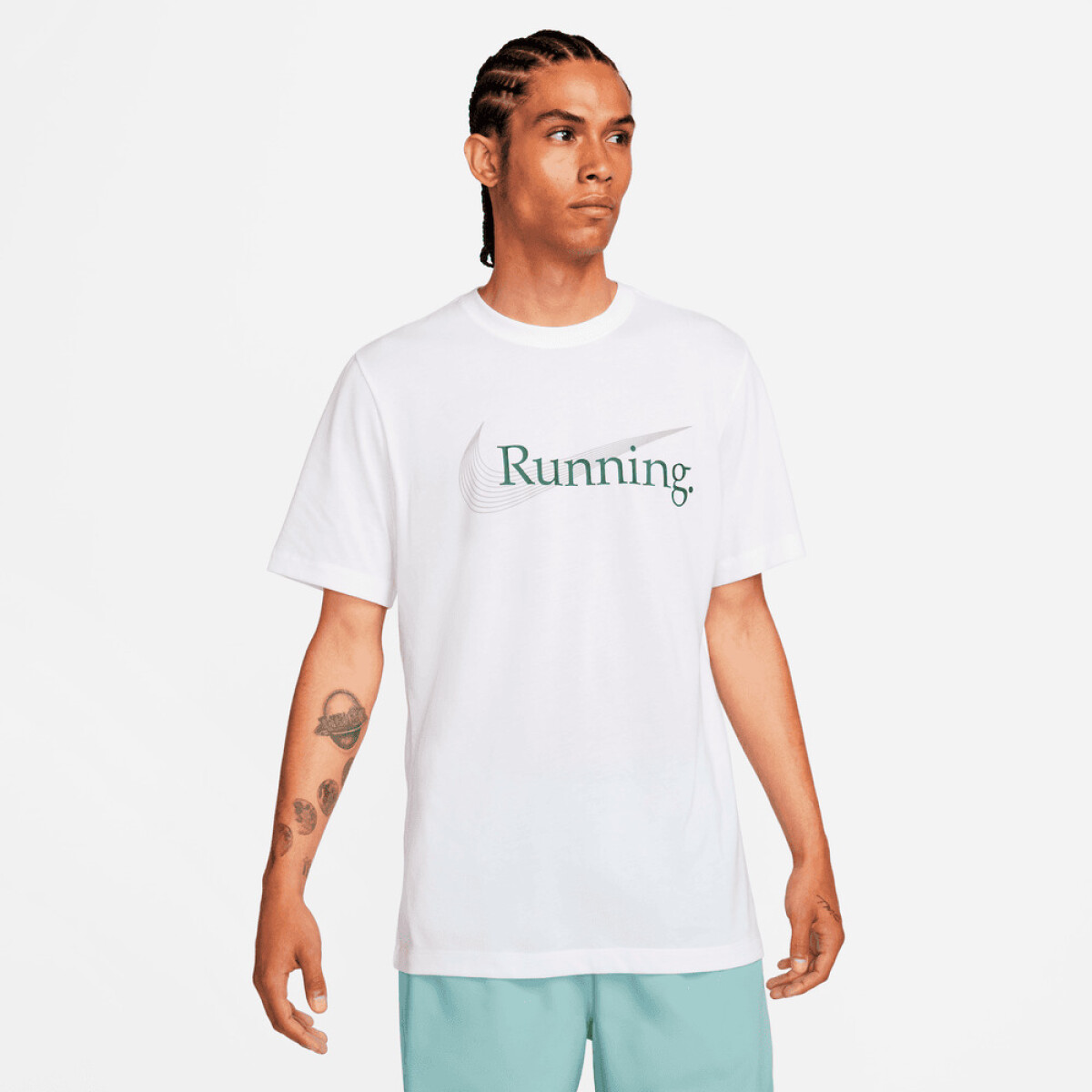 Camiseta Nike Dri-Fit de Hombre - Blanco 