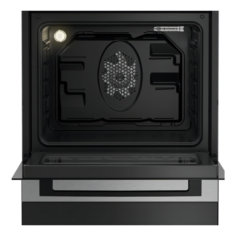 Cocina Beko FSE62110DX color acero inoxidable con puerta con visor 220V Cocina Beko Fse62110dx Color Acero Inoxidable Con Puerta Con Visor 220v