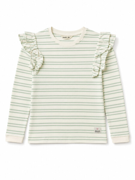 REMERA LEBRAN VERDE GRISACEO