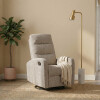 Poltrona Reclinable Giratoria Mecedora - Rocking Beige