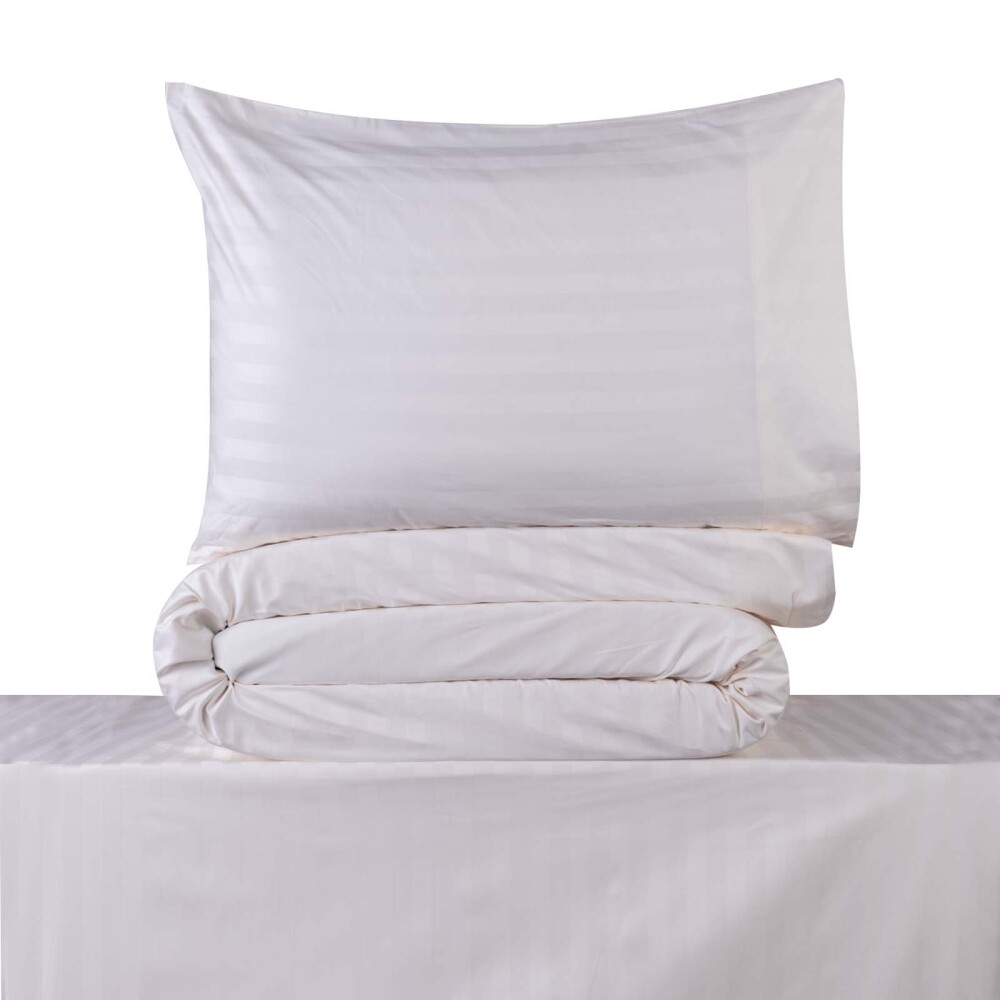 JGO SÁBANAS QUEEN ALGODON BLANCO HOTELERAS 500 HILOS