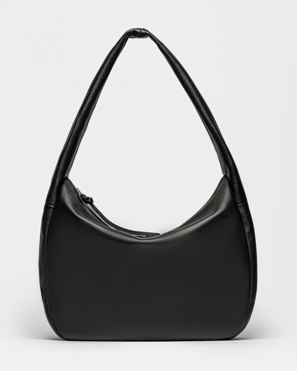 Bolso Nicky en cuero graneado - Negro 