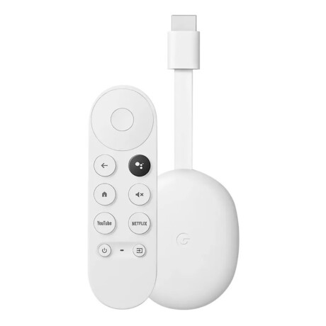 Google chromecast 4 con google tv | reproductor portátil de contenido White