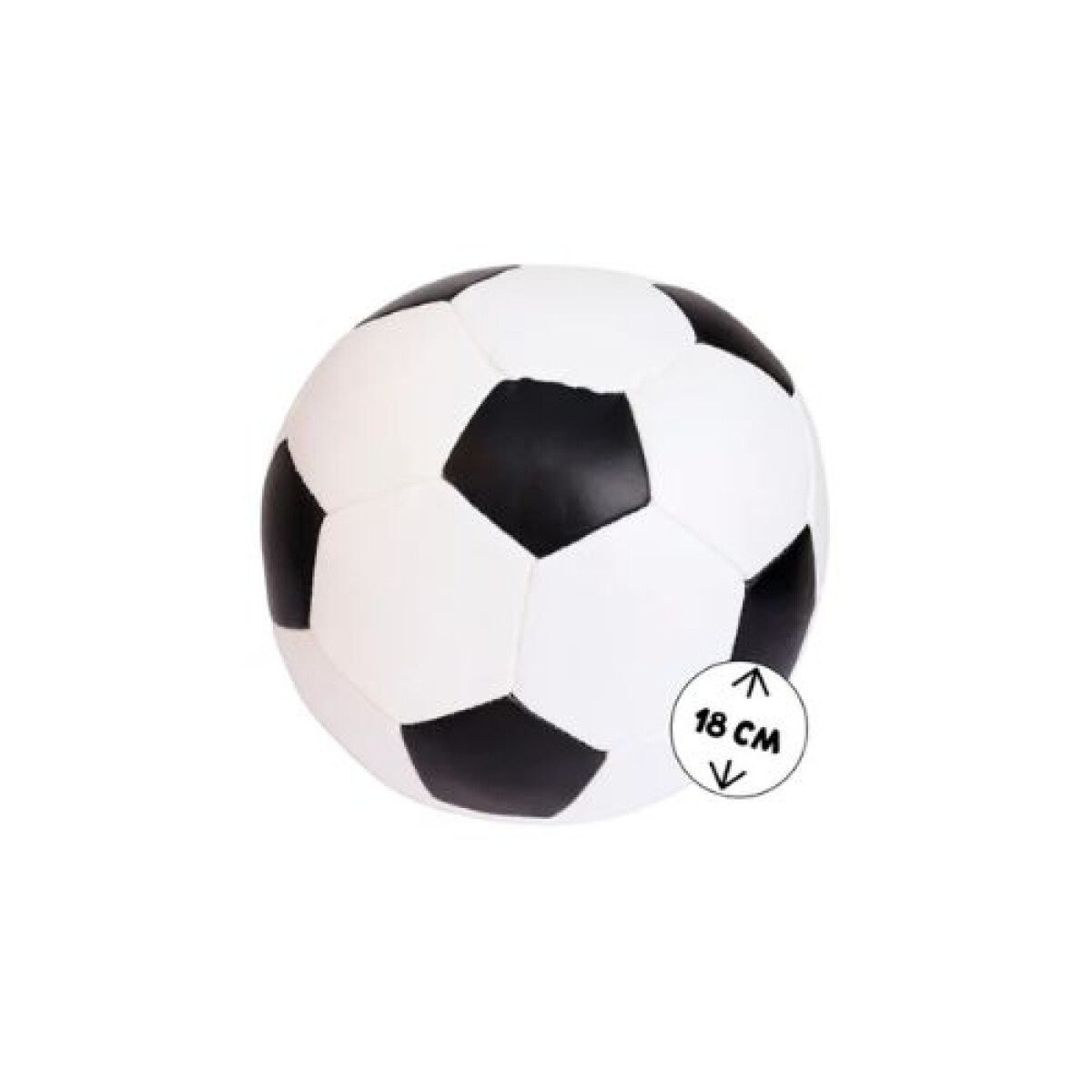 Pelota De Fútbol Soft Alldoro 18 Cm Color Blanco Y Negro 