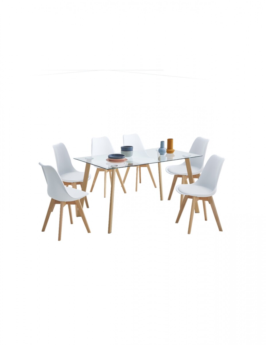 Juego De Comedor 6 Sillas Acnes 