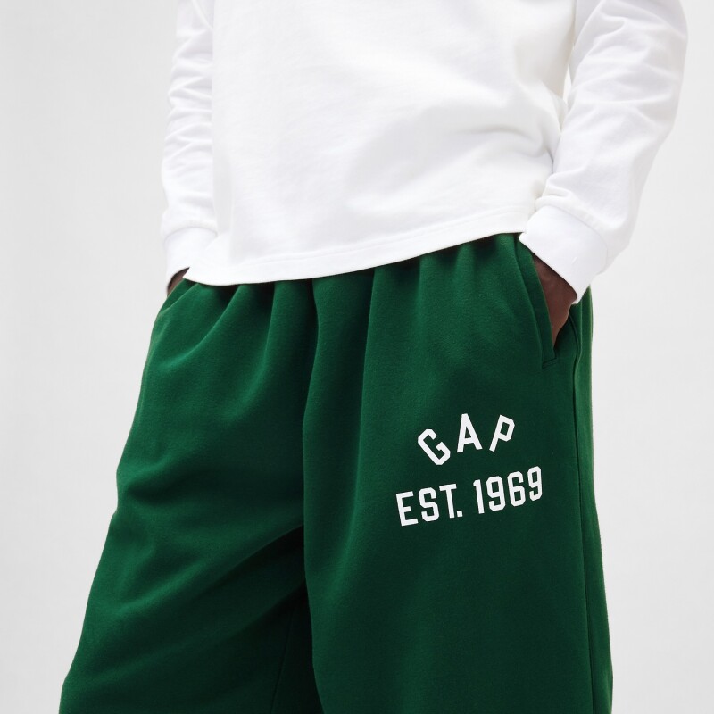 J - EST1969 LOGO BAGGY PANT EVERGREEN GLAMOUR