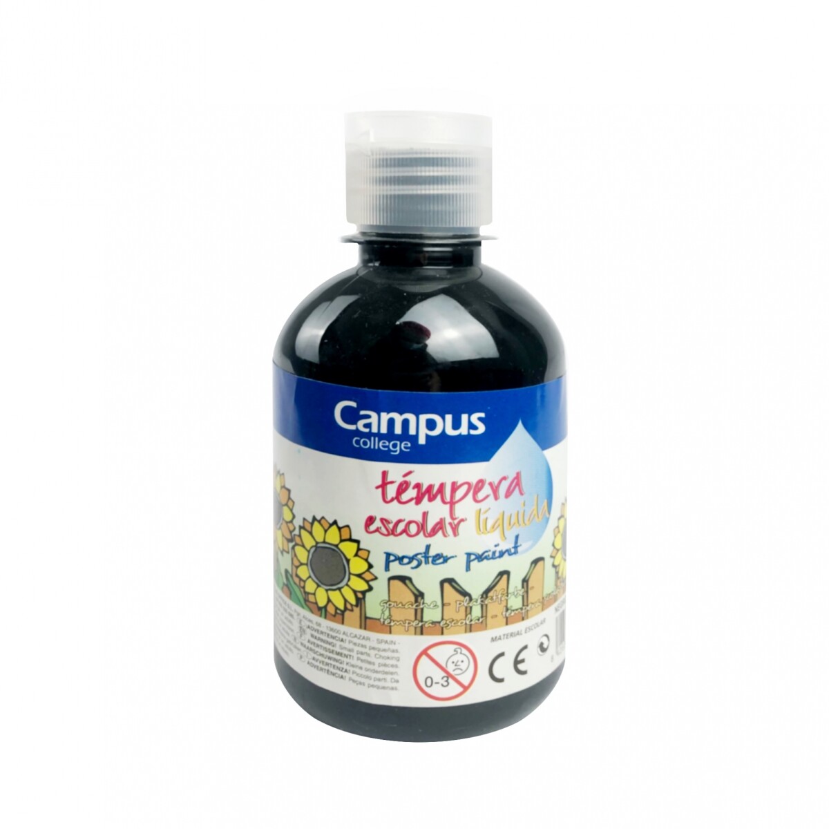 Témpera Campus 250 ml - Negro 