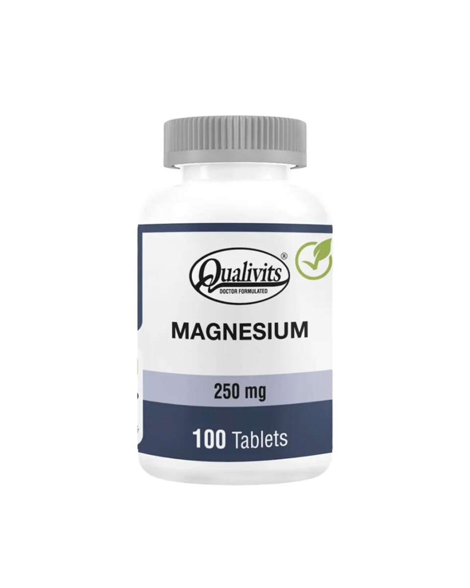 ¡OFERTA IMPERDIBLE! Magnesium 250mg 100caps Qualivits 