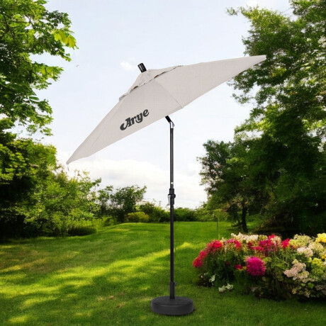 Sombrilla de jardín Arye 2.7m con Base y Manivela Beige
