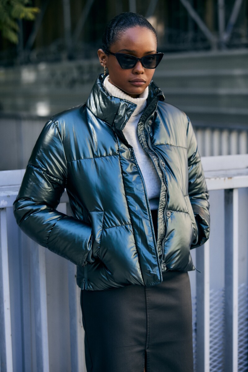 Campera Engomada Water Repellent Verde