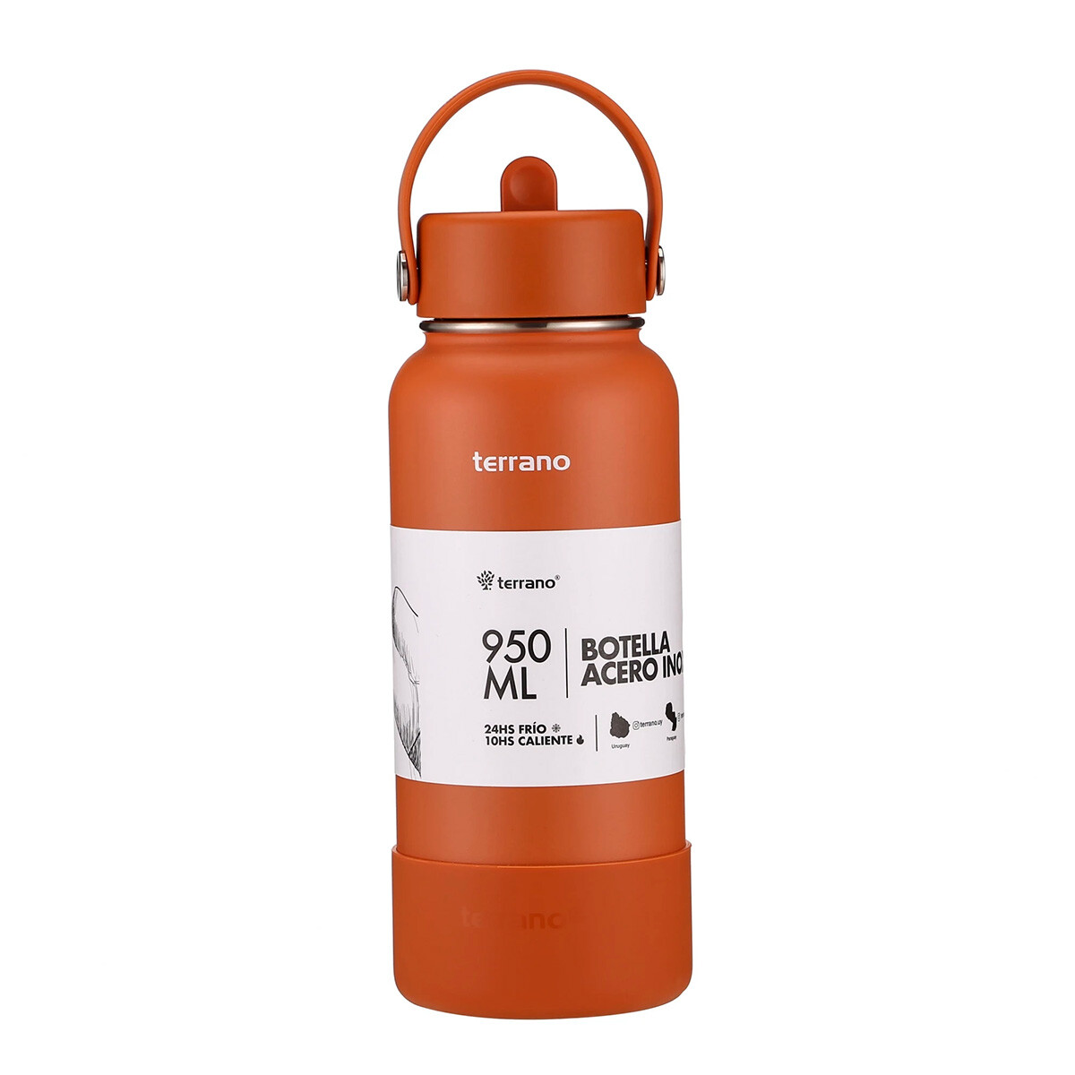Botella Térmica Terrano 950ML con Pico - TERRACOTA 