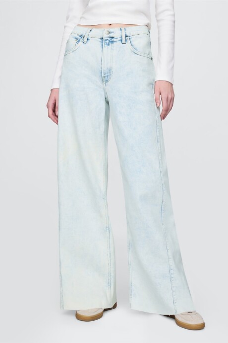 Jean Stride Tiro Alto Mujer Light Indigo 1