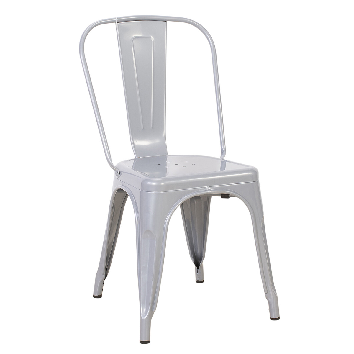 SILLA DE COMEDOR CY-20002 - METAL GRIS ESTILO TOLIX 