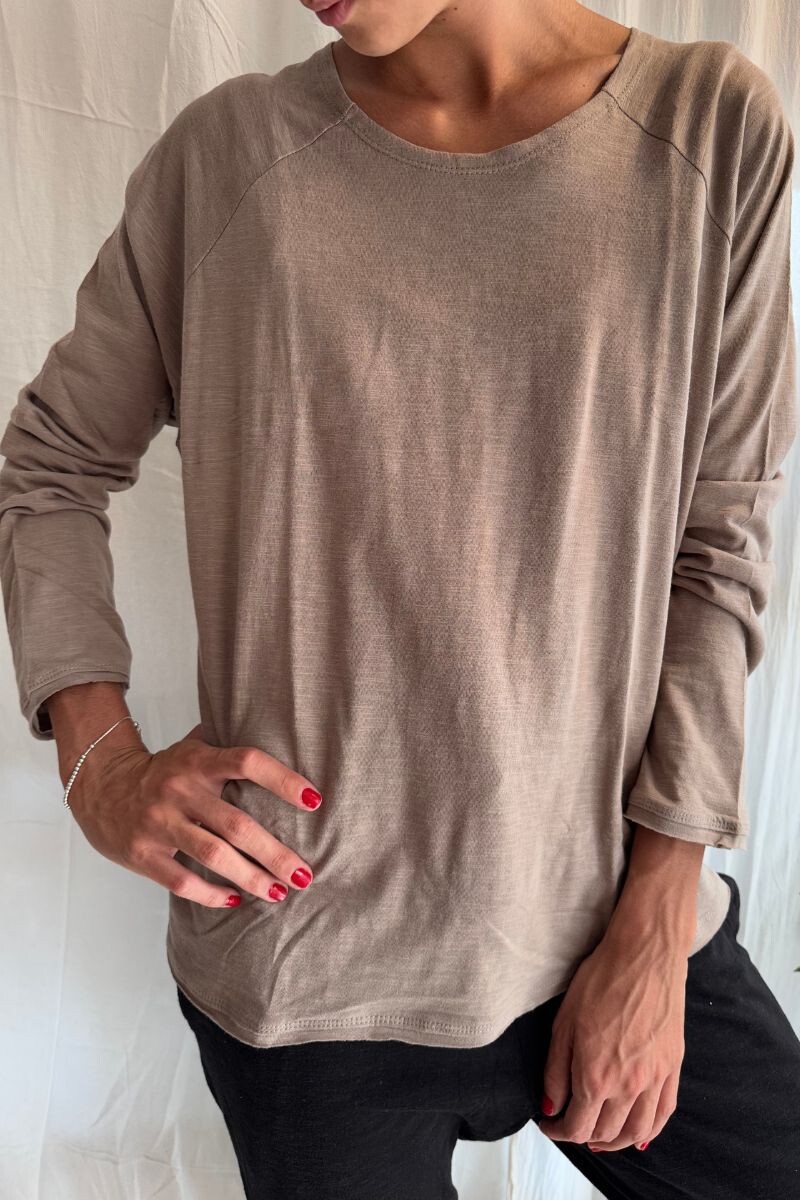 Camiseta clásica de bambú Visón