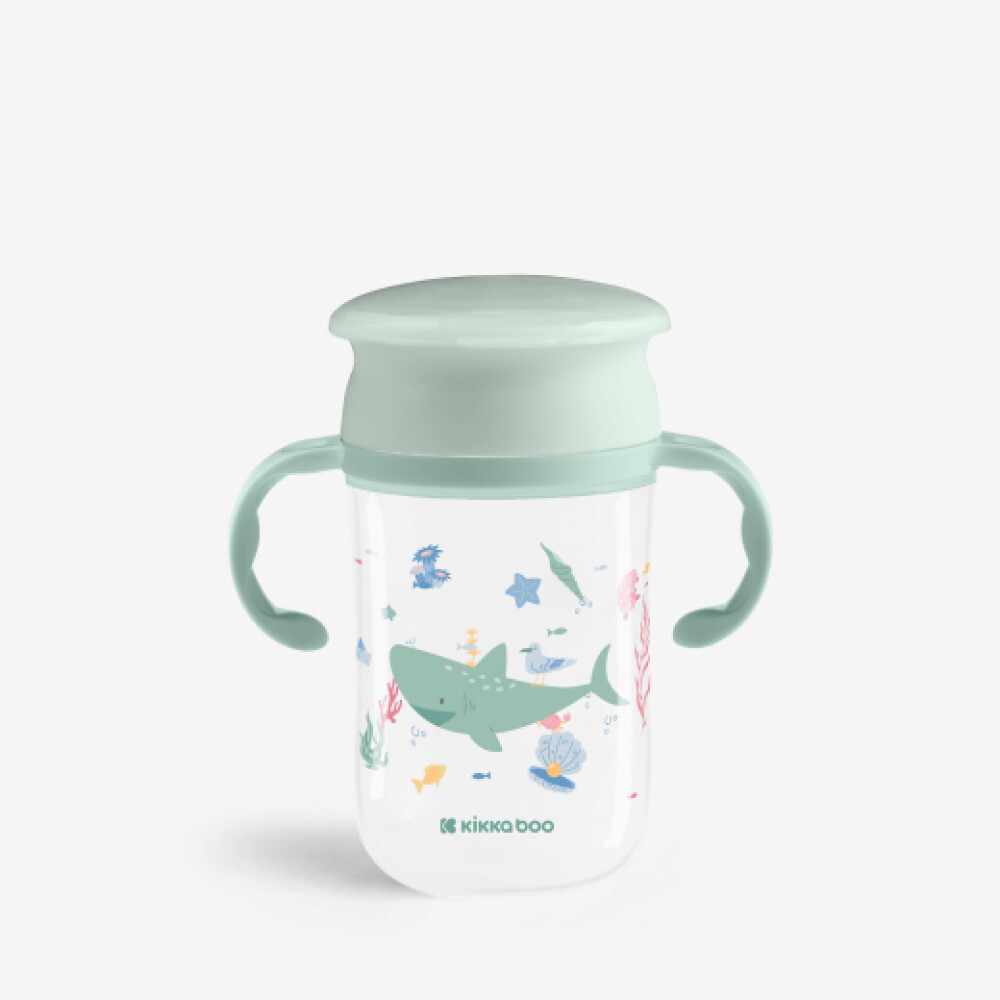 Vaso 360 entrenamiento KIKKABOO verde