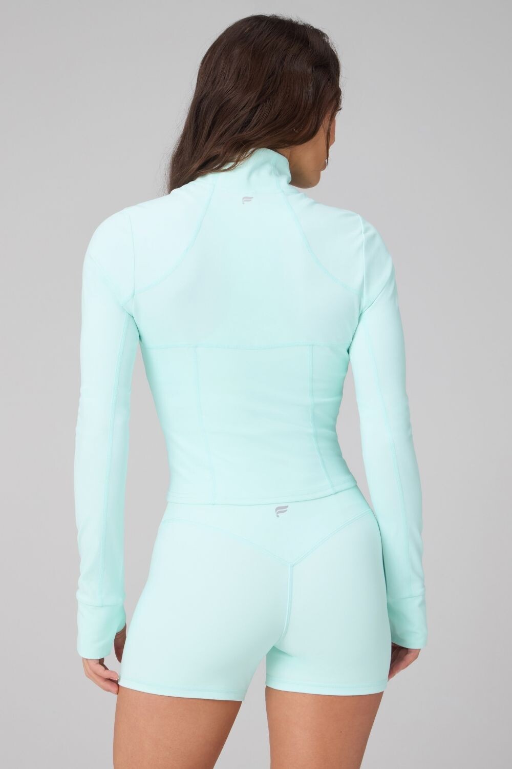 Casaca Perfect Storm Cropped Train Jacket Mujer Aqua Aura