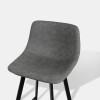 SILLA BAR CUERINA GRIS 42X45X96CM Unica
