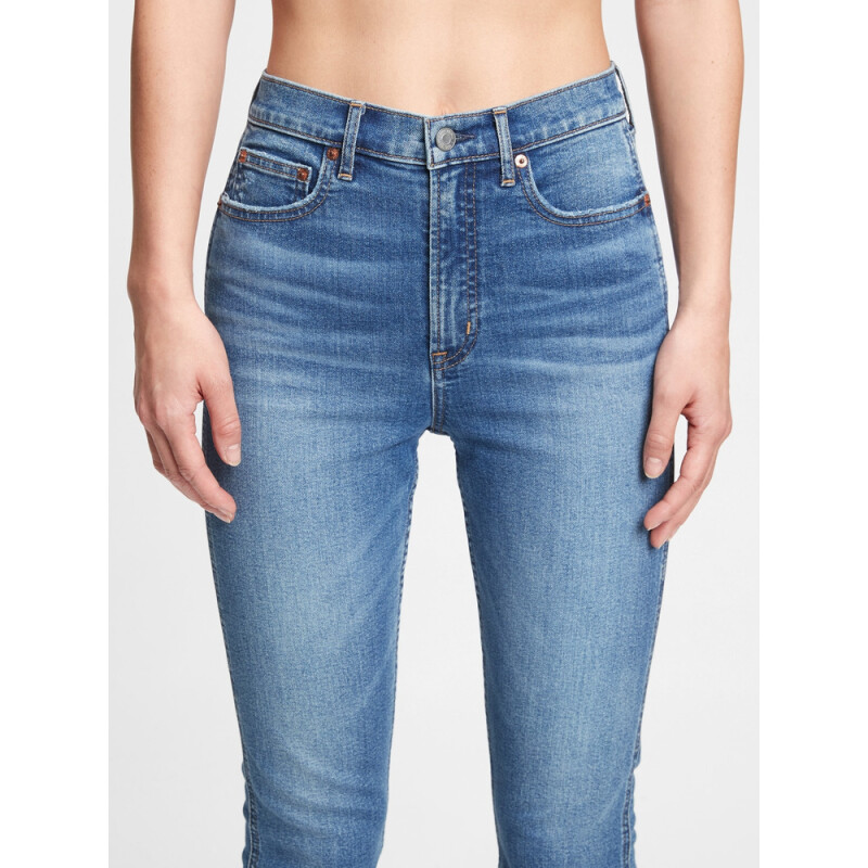 VINTAGE SLIM HR MED GLIN MEDIUM INDIGO 8