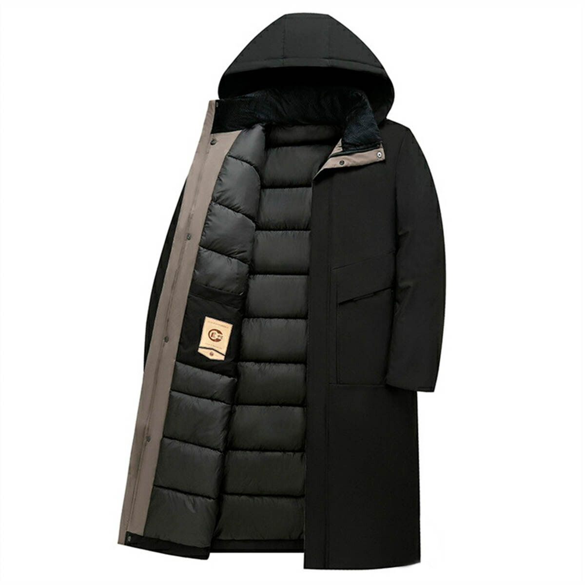Campera Camperón Parka Hombre Abrigo Super Larga - Vst013036-xl 