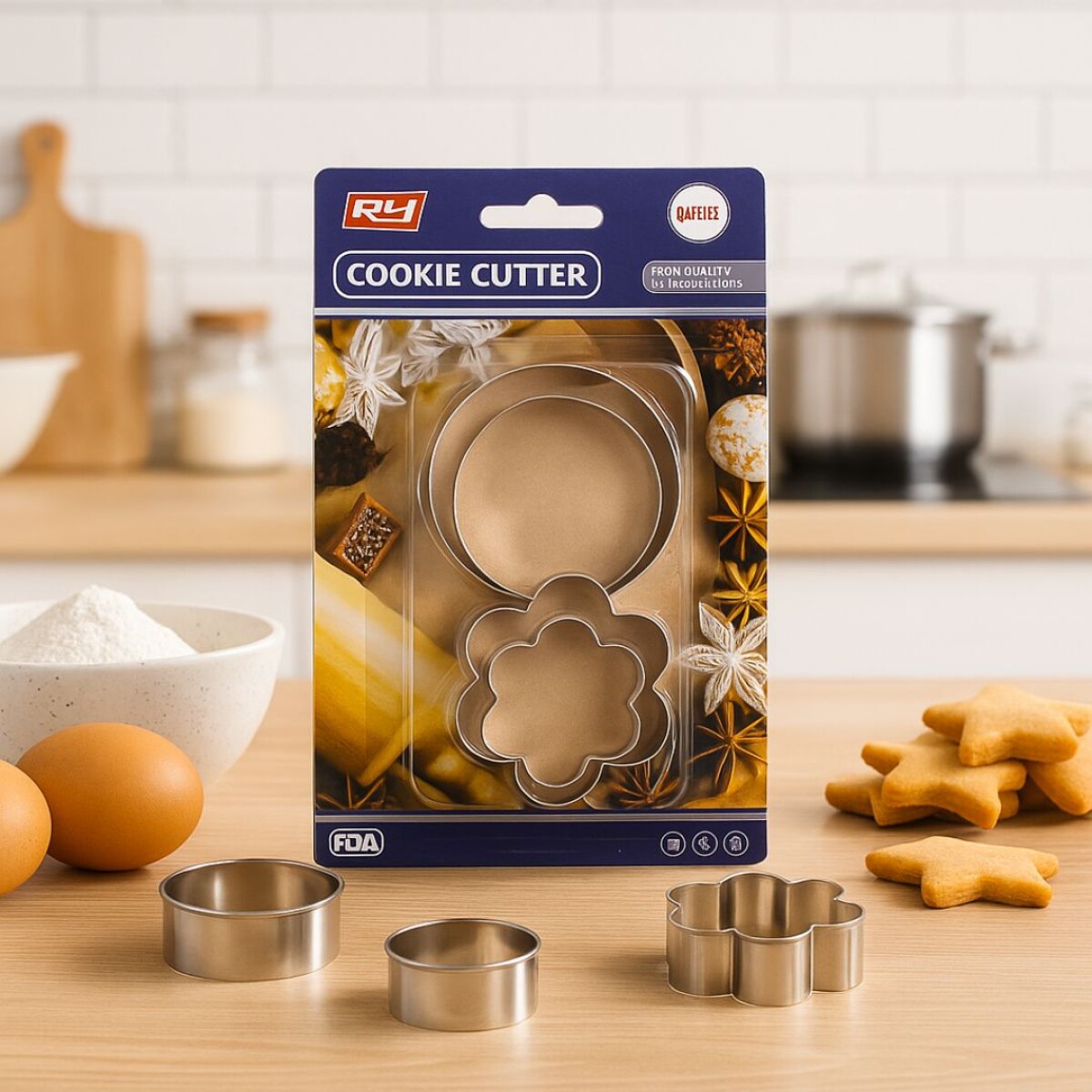 MOLDE CORTANTE PARA GALLETAS X6 