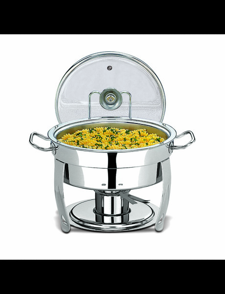 RECHAUD REDONDO CON TAPA VIDRIO BRINOX RECHAUD REDONDO CON TAPA VIDRIO BRINOX