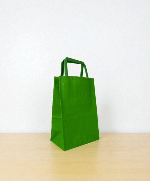 Bolsa lisa acuario 14x08x20 cm VERDE