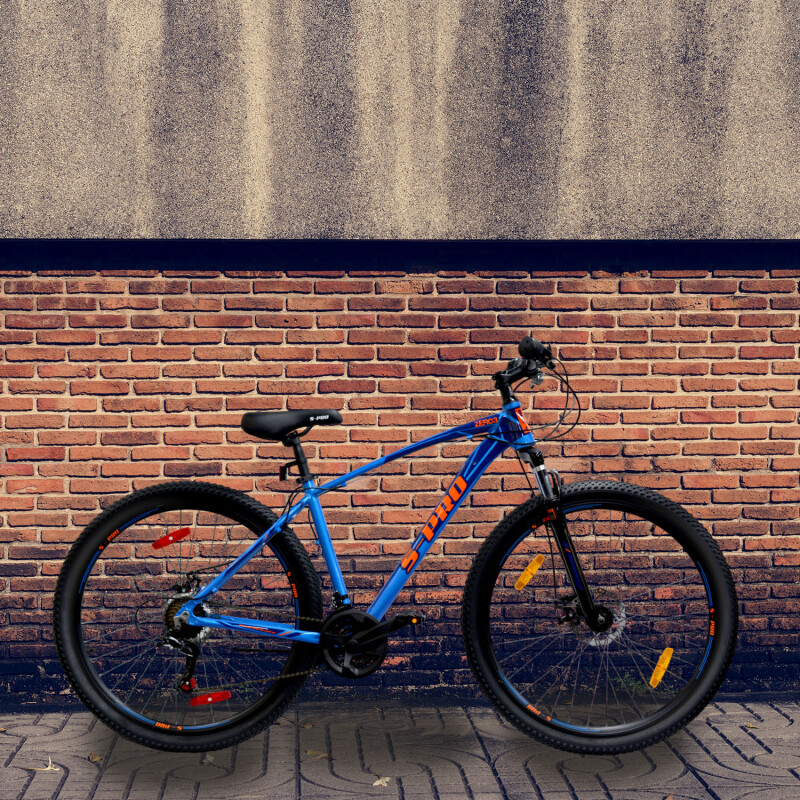 Bicicleta de Montaña S-PRO Zero 3 Man rodado 29 Shimano 21 cambios con freno de disco AZUL NANRANJA