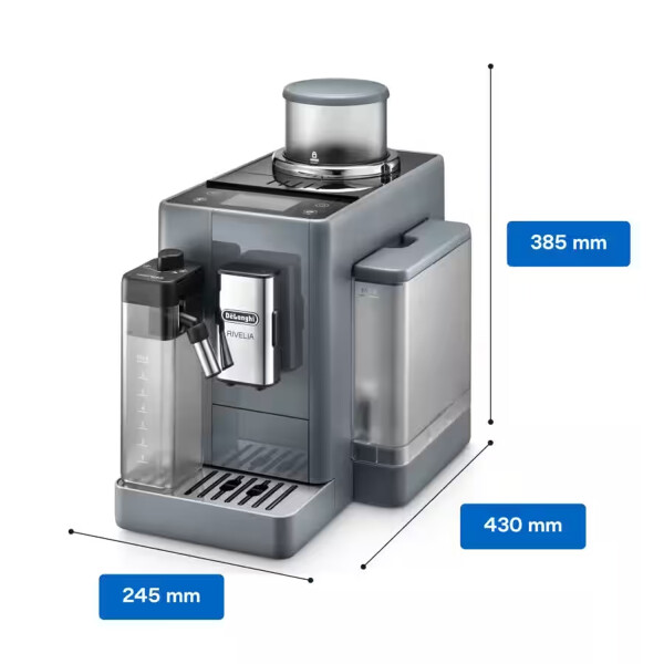 Cafetera Delonghi Rivelia Super Automática Full Touch GRIS