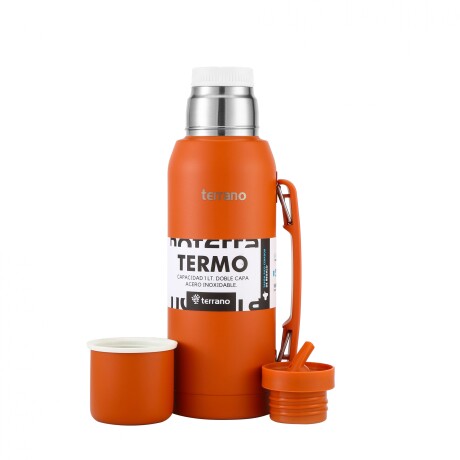 Termo Premium 1Lt. con Manija. Terracota