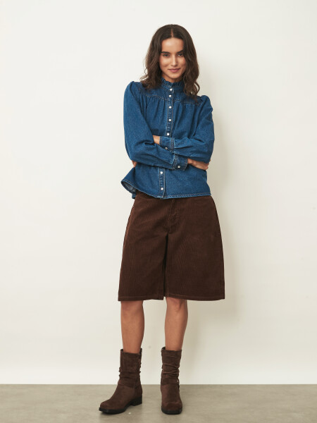 CAMISA ZALEA AZUL OSCURO