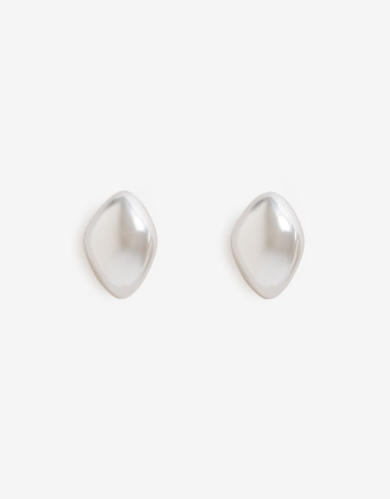 Aros Pasantes Metal Aros Pasantes De Metal Bañado En Plata - Plateado