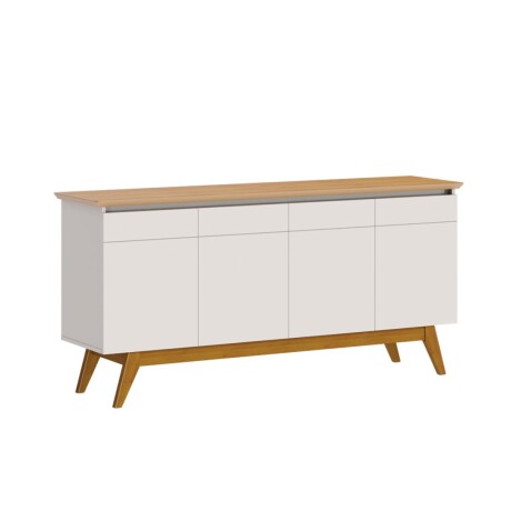 Aparador Classic - 4 Puertas Off White y Natural