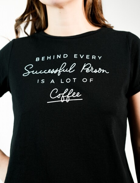 Remera estampada Camila Negro