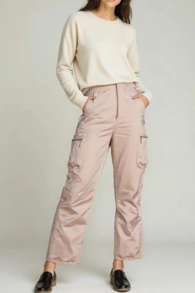 Pantalón Satin Beige