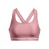 Top de Mujer Under Armour Mid Crossback Rosado - Blanco