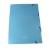 CARPETA DALI CON ELASTICO TAMAÑO OFICIO COLORES PASTELES COLOR CELESTE
