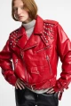 CHAQUETA BIKER Rojo