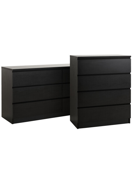 Cómoda LIMFJORDEN 4 cajones negro Cómoda LIMFJORDEN 4 cajones negro