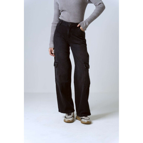 Wideleg Cargi Black