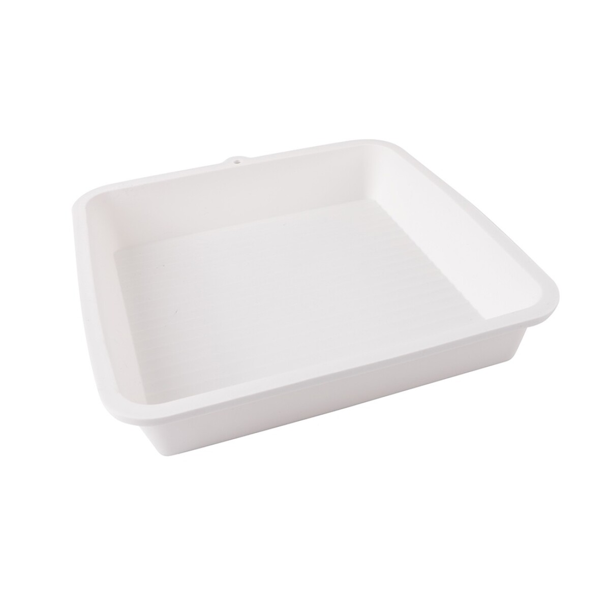 TARTERA CUADRADA SILICONA 23X23CM BLANCO 