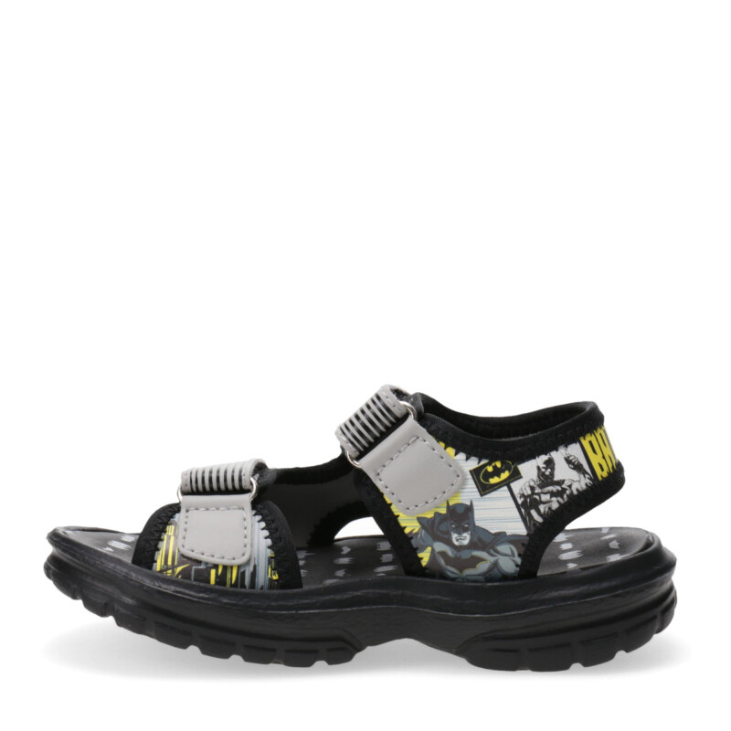 Sandalias Infantiles Batman BATMAN Velcros Gris - Negro