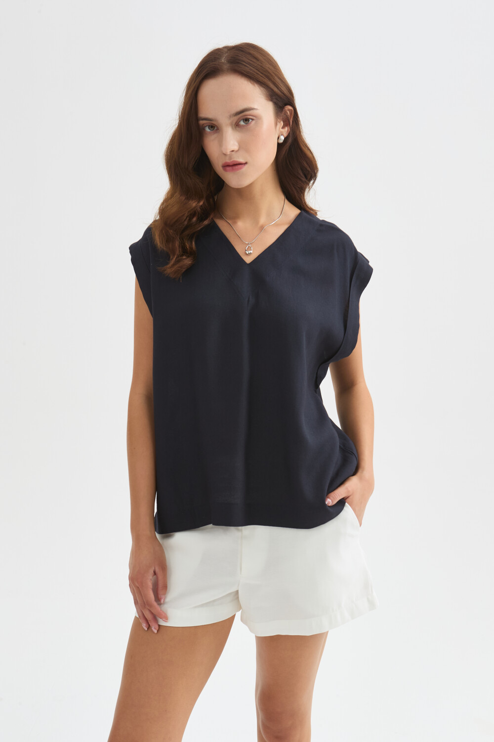 Blusa Zomira Azul Noche