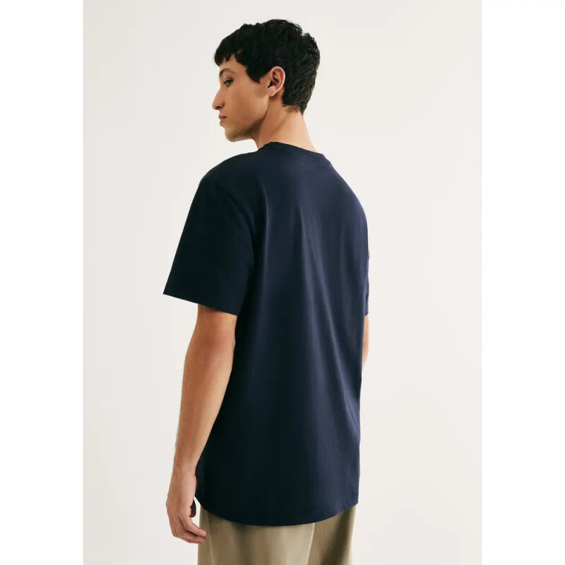 CAMISETA MM MASC AZUL ESCURO