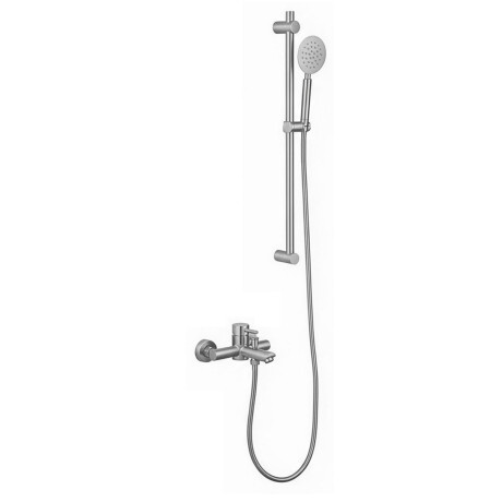 Grifería Ducha Exterior Viseu Aqualia Acero Inox GRIS-BRUSHED NICKEL