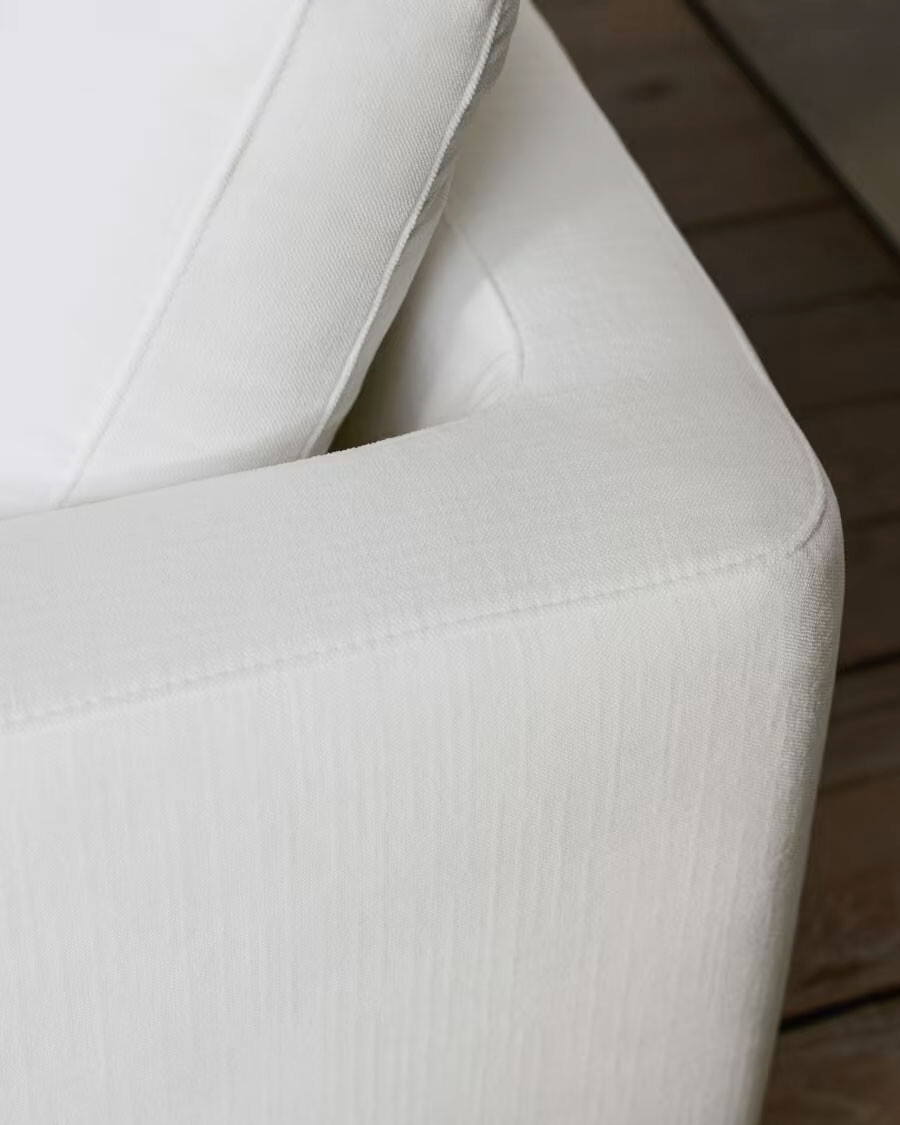 Sofá Gala 4 plazas con chaise longue derecho blanco 300 cm
