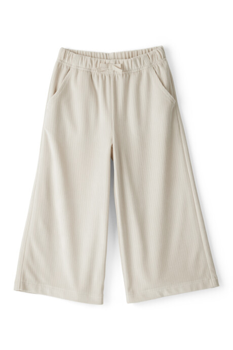 Pantalón acampanado acanalado Sin color