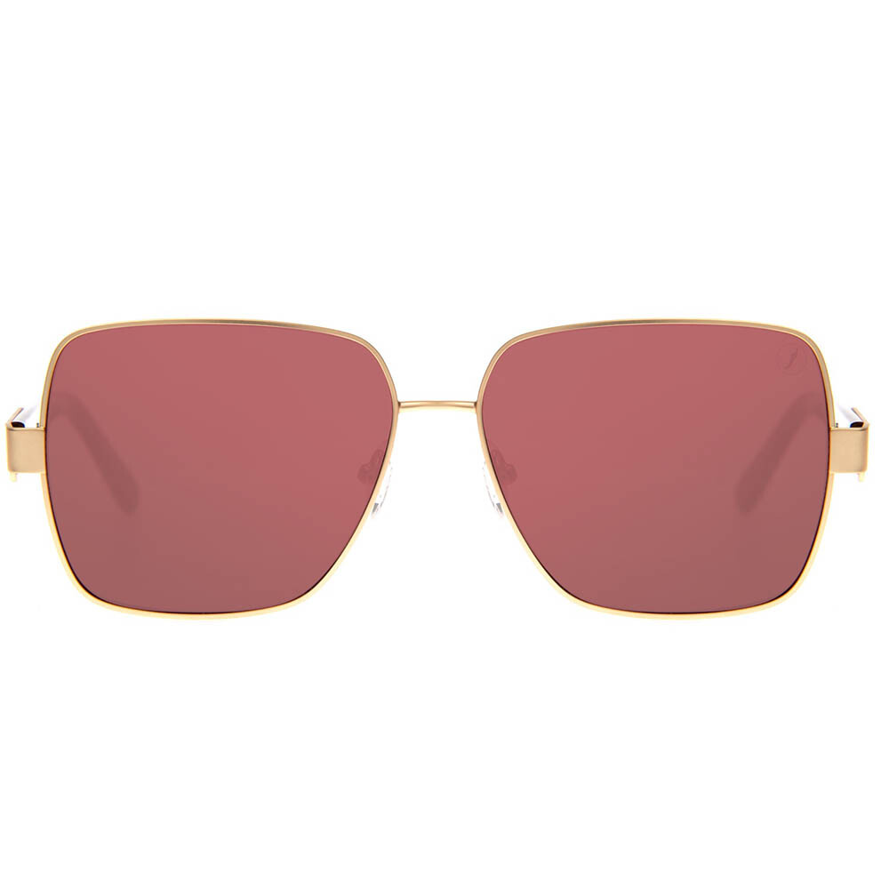 Lentes De Sol Brazillian Elements Cuadrado - Mujer Viño/Dorado