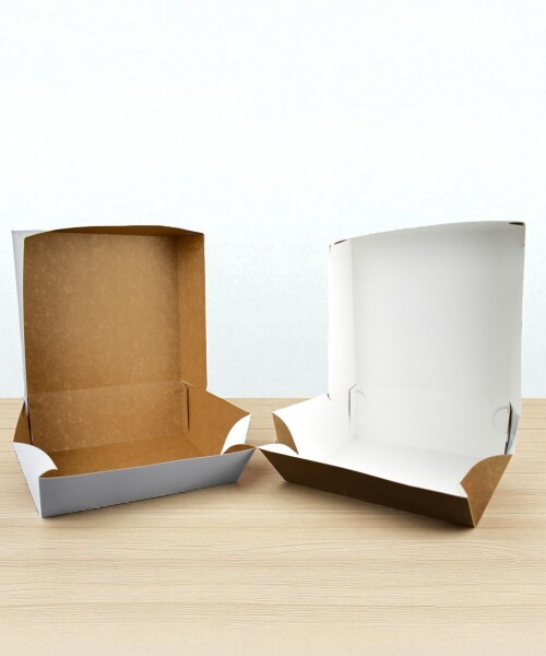 Caja 30x30x12 cm REVERSIBLE BLANCO MADERA