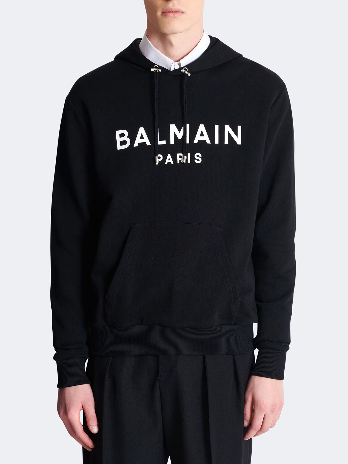 BALMAIN - HOODIE ESTAMPADO PARIS Negro